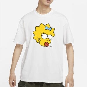 Manicita Wearing The Simpsons Maggie Angry Big Face T-Shirt