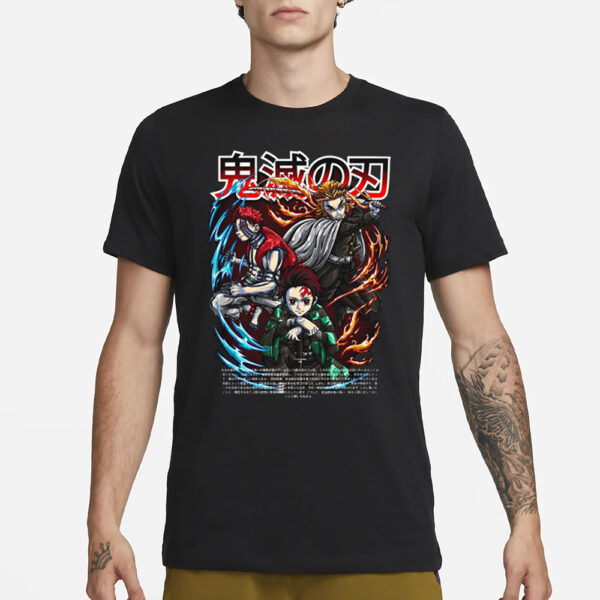 Rengoku X Akaza X Tanjiro T-Shirt3