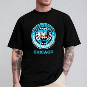 Chicago Lion Mark King Of Sports New Japan Pro-Wrestling Logo T-Shirt 2024