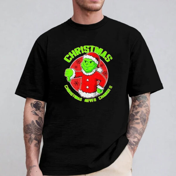 Chirstmas Grinch Boy Christmas Never Changes Sweatshirt , Hoodie , T-Shirt , Long Sleeve T-Shirt