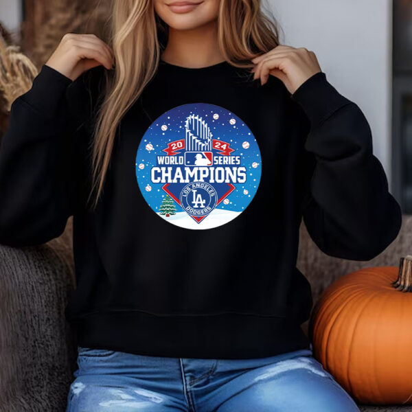 Dodgers World Series Champions Ceramic Christmas Sweatshirt , T-Shirt , Hoodie , Long Sleeve T-Shirt Los Angeles3