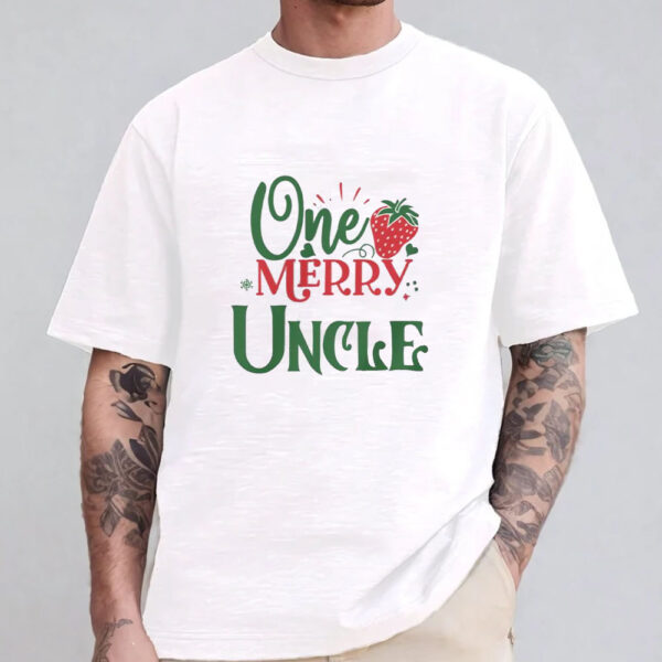 One Merry Uncle Christmas Theme T-Shirt 20241