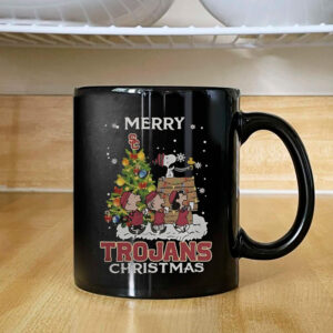 USC Trojans X Snoopy And Friends Merry Christmas 2024 Mug