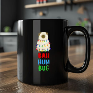 Vito The Pug Bah Humbug Christmas Mug 20242